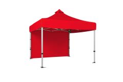 CLK 3x3 Metre Katlanabilir Tente Gazebo Portatif Çadır 30 mm Arkası Kapalı Perdeli Makaslı Çadır