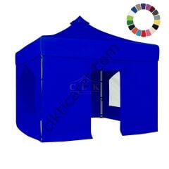 CLK 3x3 40 mm Katlanabilir Tente Gazebo Çadır Gazebo Çadır 2 Yan Pencereli 1 Yan Aksesuarsız 1 Yan Kapılı