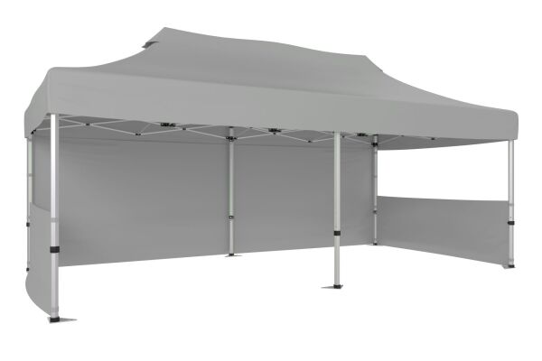 CLK 3x6 40mm Alüminyum Katlanabilir Tente Gazebo Çadır 1 Tam Duvar 2 Yarım Duvar