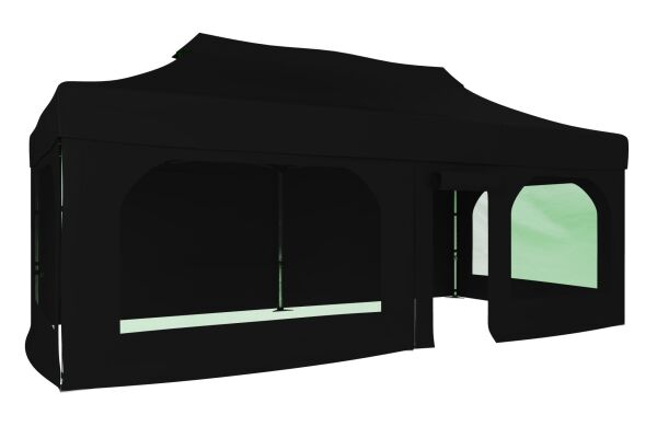 CLK 3x6 40 mm Katlanabilir Tente Gazebo Çadır Gazebo Çadır 2 Yan Pencereli 1 Yan Aksesuarsız 1 Yan Kapı ve Pencereli