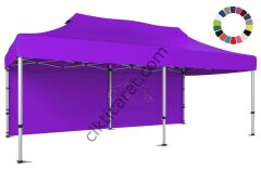 CLK 3x6 52mm Kalın Alüminyum Katlanabilir Portatif Tente Gazebo Çadır Arkası Kapalı