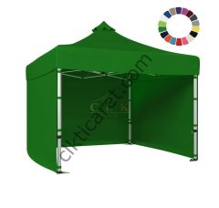 CLK 4x4 52mm Kalın Alüminyum Katlanabilir Tente Gazebo Çadır 3 Kenar Kapalı