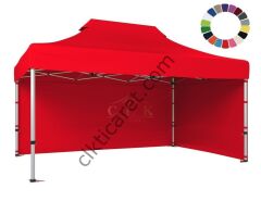 CLK 4x6 52mm Kalın Alüminyum Katlanabilir Tente Gazebo Çadır 2 Kenar Kapalı