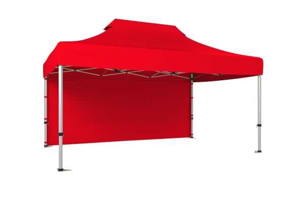 CLK 4x6 52mm Kalın Alüminyum Katlanabilir Tente Gazebo Çadır 1 Kenar Kapalı