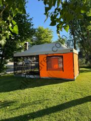 CLK 3x6 40 mm Verendalı Gazebo Portatif Kamp Çadırı Sineklikli Model