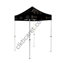 CLK 2x2 mt Tavan Logo Baskılı Gazebo Katlanabilir Tente Stand Tanıtım Fuar Çadırı