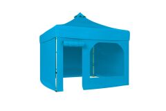 CLK 3x3 Metre Kısa Bagaj Boy 115 cm Katlanabilir Gazebo Çadır 4 Yan Kapalı 1 Pencere 1 Kapı