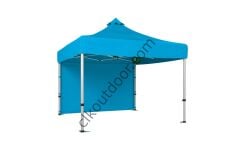 CLK 3x3 Metre Kısa Bagaj Boy 115 cm Katlanabilir Gazebo Çadır 1 Yan Perde Kapalı